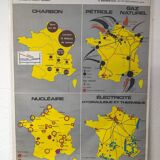Map Scolaire La France Industrielle / Les Sources d'énergie - Editions MDI