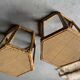 2 octagonal rattan coffee tables