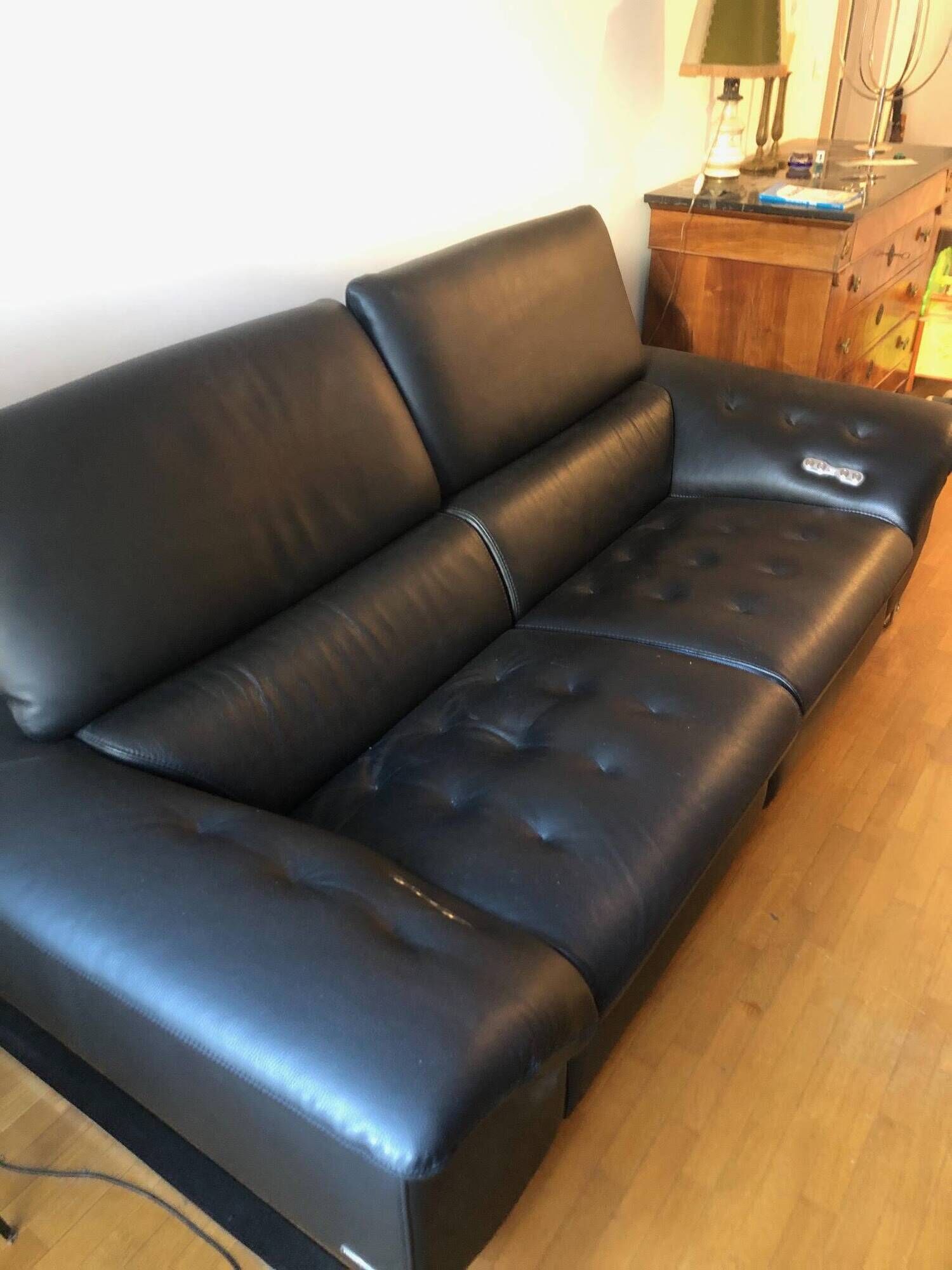 Roche bobois cinétique 2-seater full relax motorised sofa - leather category