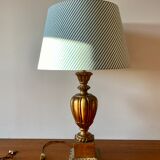 Gilded wooden lamp