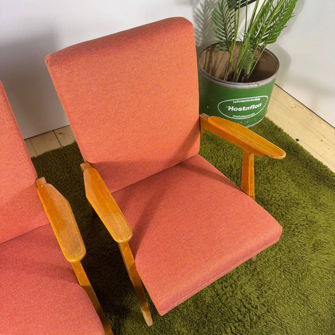 Pair of vintage mid-century armchairs – Scandinavian design from the 50s-60s
