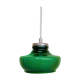 Suspension vintage en verre vert