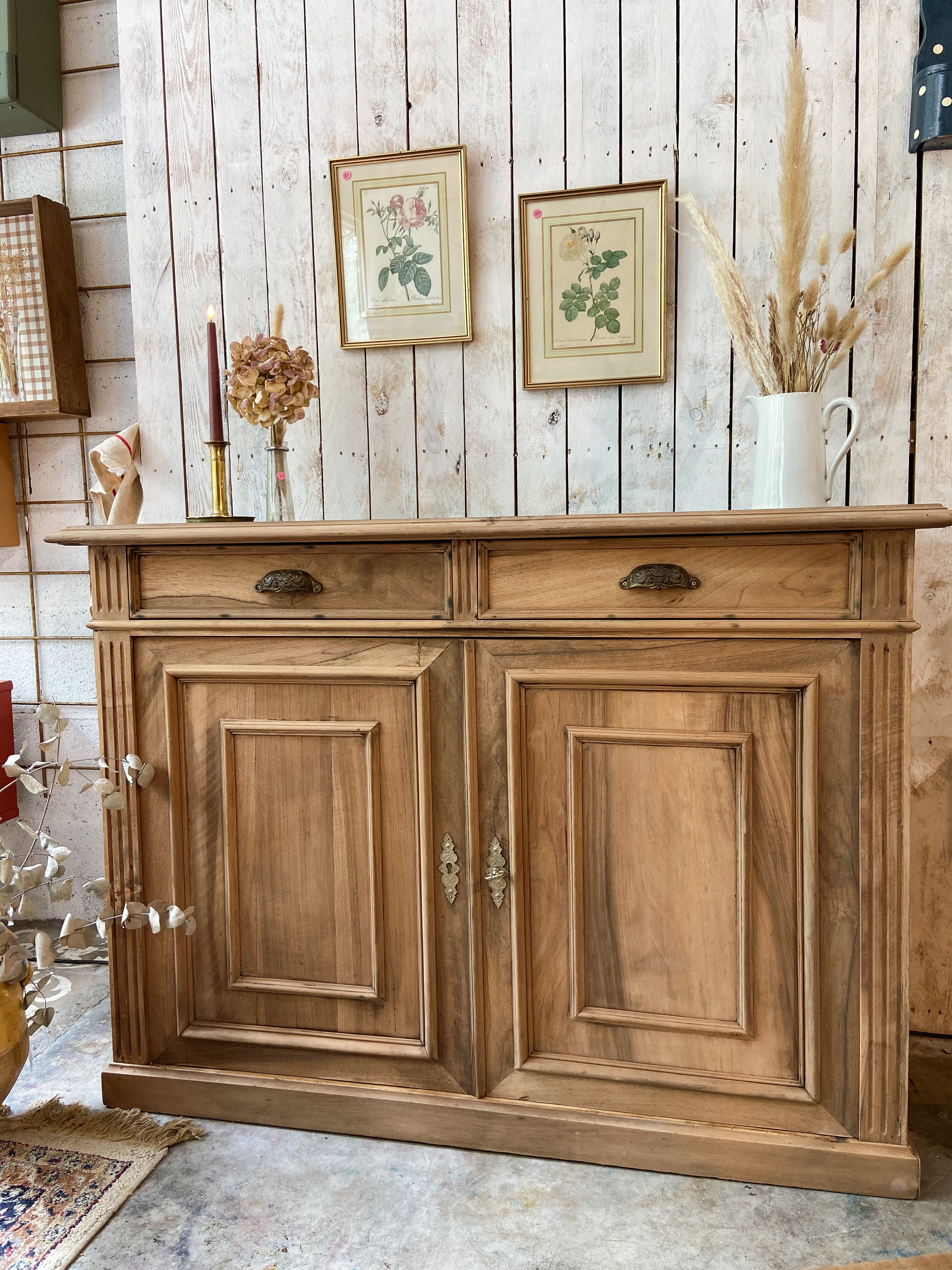 Renovated wooden buffet cabinet