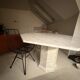White marble table