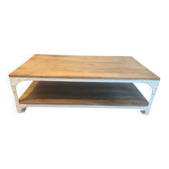 Industrial type coffee table