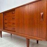 1960s Vintage Danish Mid-Century Teak Sideboard by Clausen & Søn