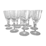 Set of 12 crystal glasses