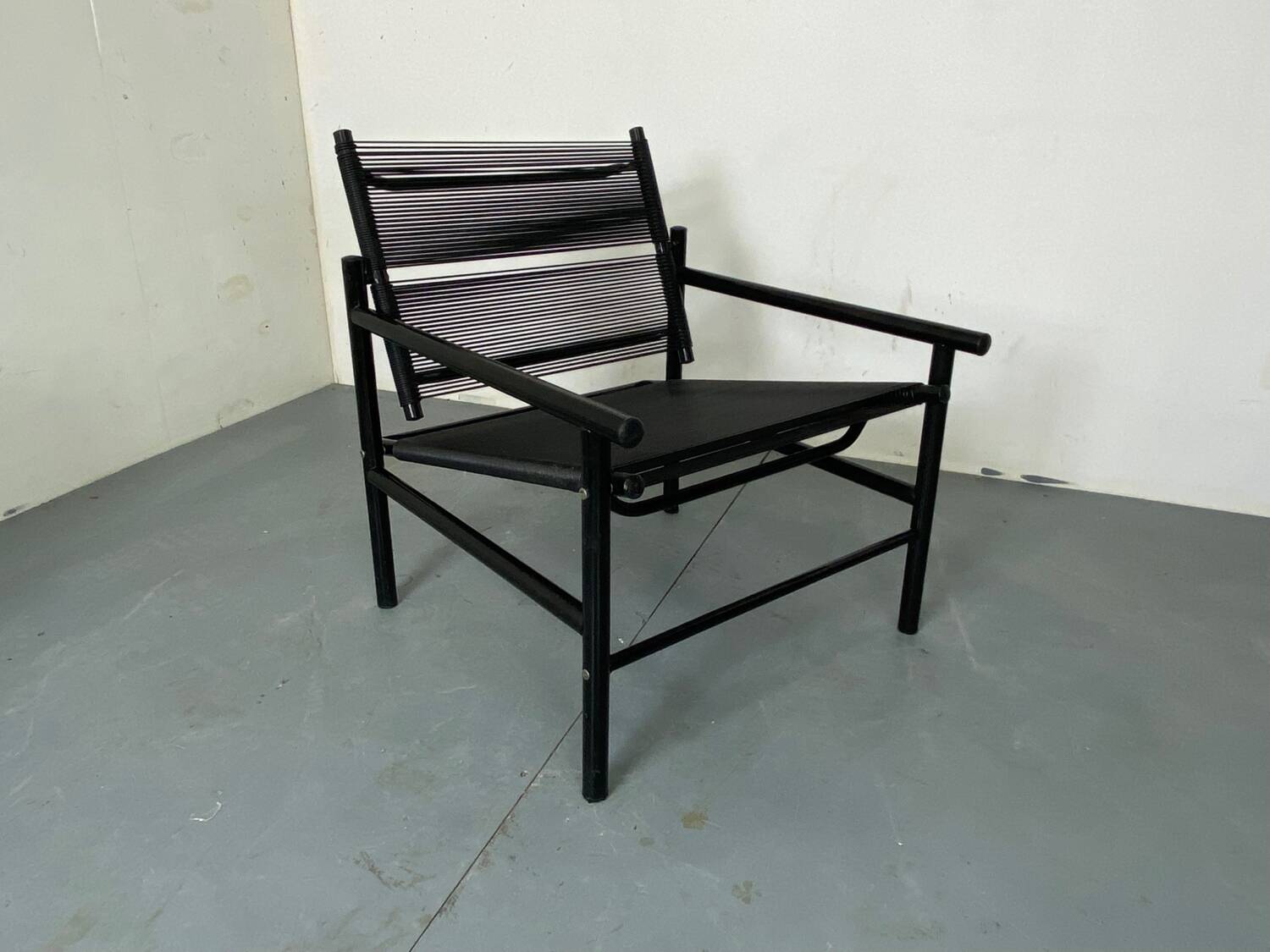 Italian Spaghetti Easy Chair from Fly Line, Italy, 1980s