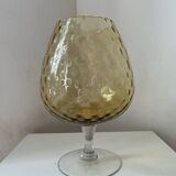 Large Glass Vase Empoli Italy Vintage 1970