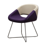 Lounge chair orangebox beige and violet