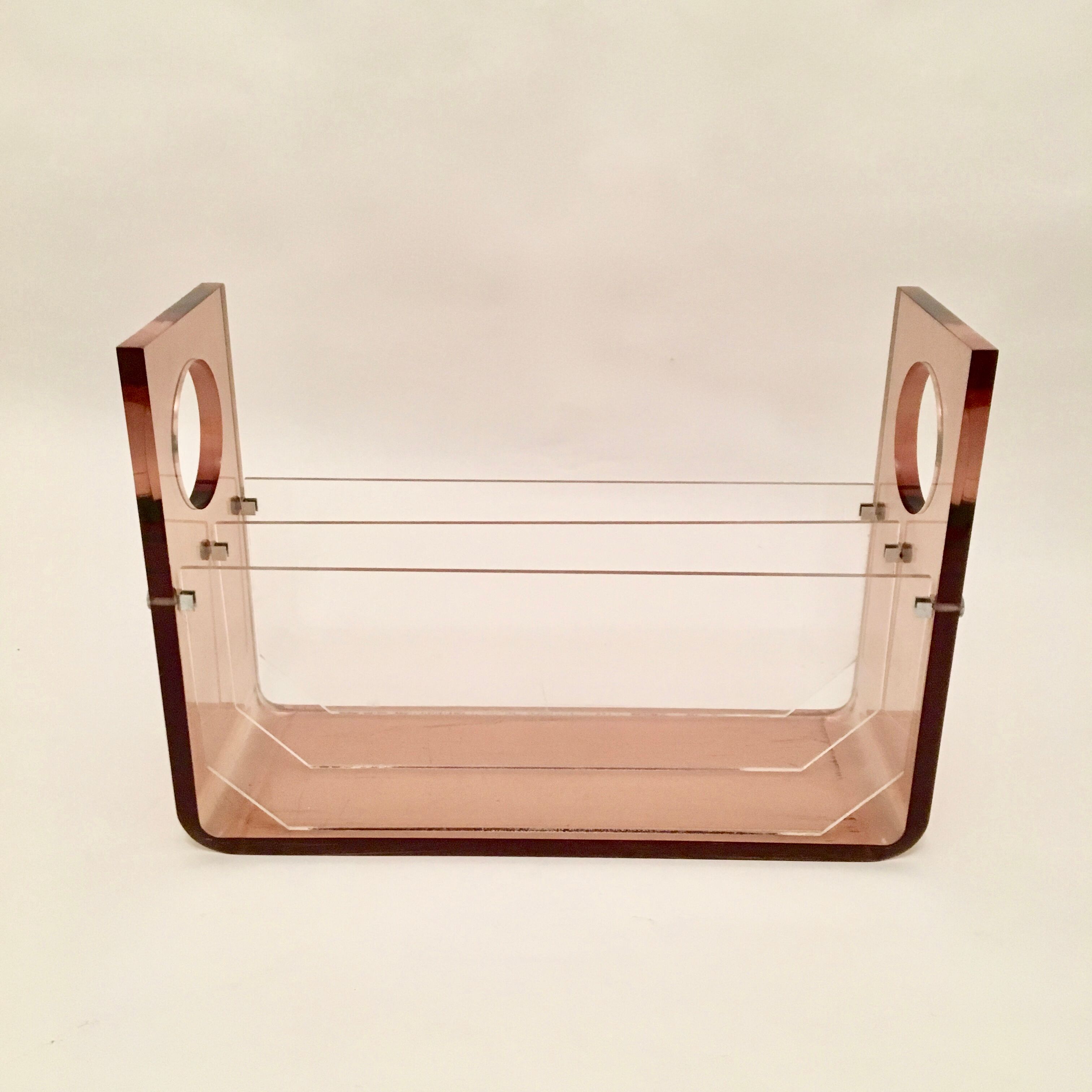 Pexiglas magazine holder Circa 1968