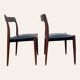 Pair of Rio rosewood chairs, Niels O. Moller