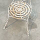 Set of two sculptural French garden chairs