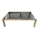 Vintage coffee table in chrome and smoked glass – 1970s/80s