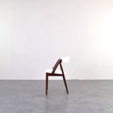 Teak & Boucle Chairs by Kai Kristiansen for Schou Andersen, 1960s, Set of 4