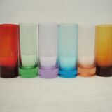 Suite of 6 alcohol glasses
