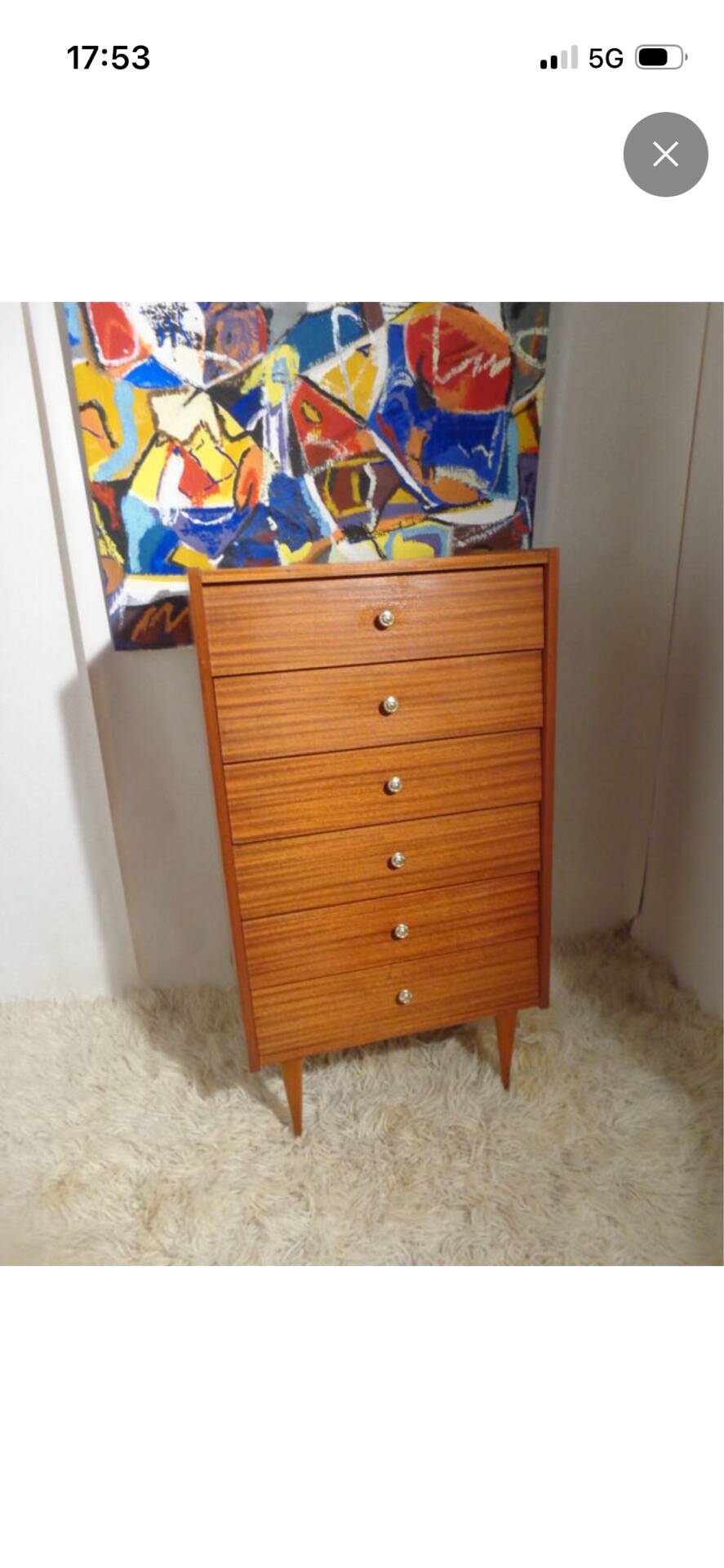 Vintage wood dresser