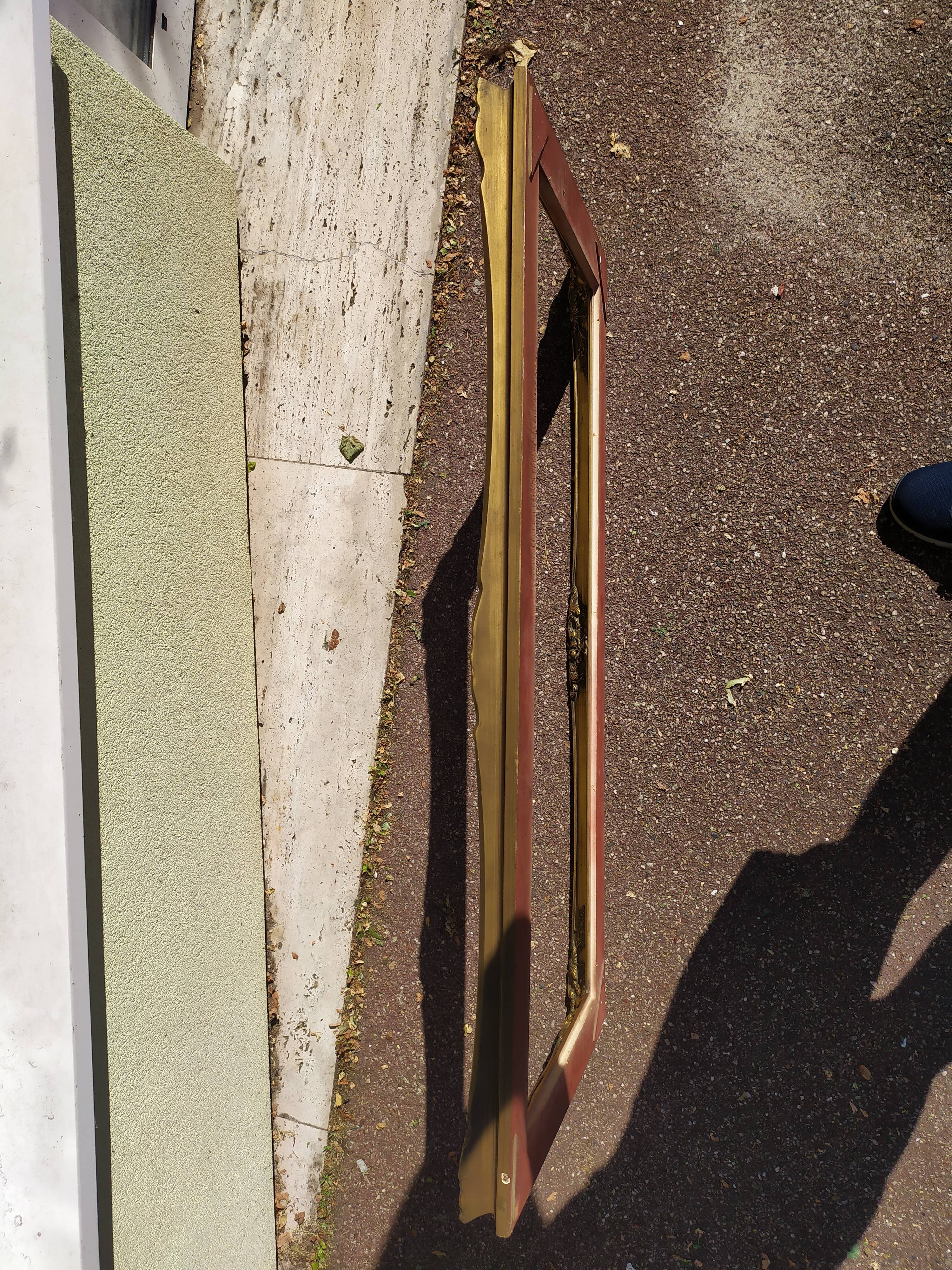 Frame in gilded wood 119x53cm