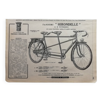 Hirondelle tandem poster 1953