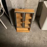 Petite armoire epices bois vintage
