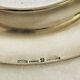 Christofle / galia trays in hallmarked silver metal in their case