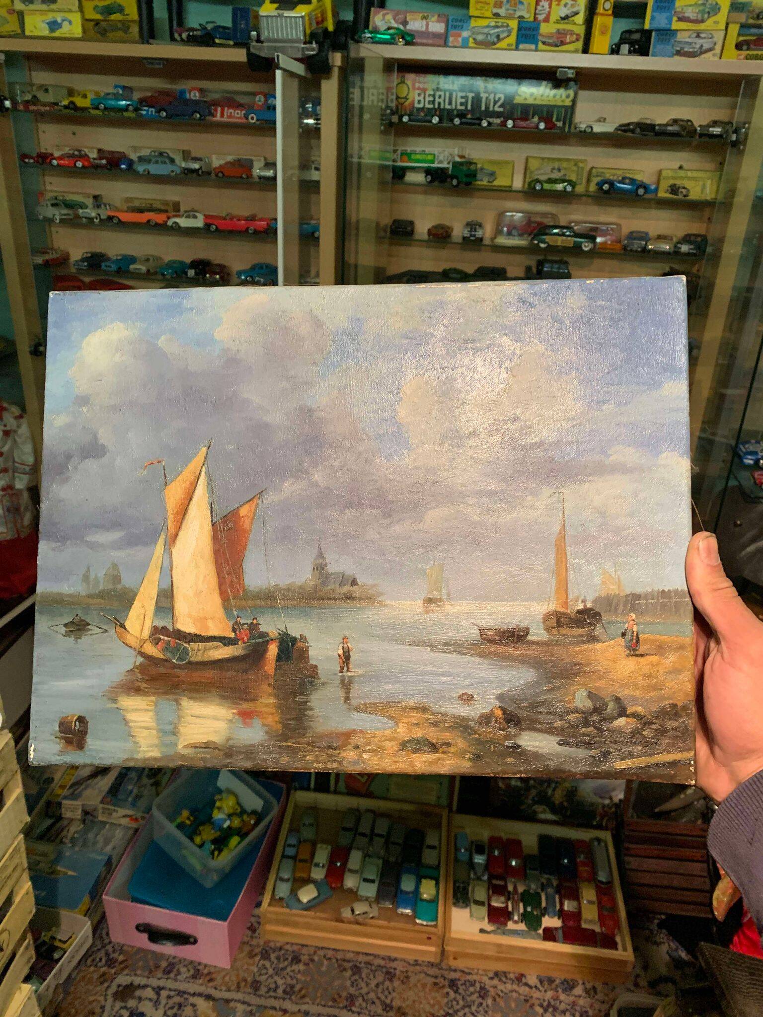 Beautiful painting Marine E. Guilleux