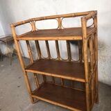 Vintage rattan shelf