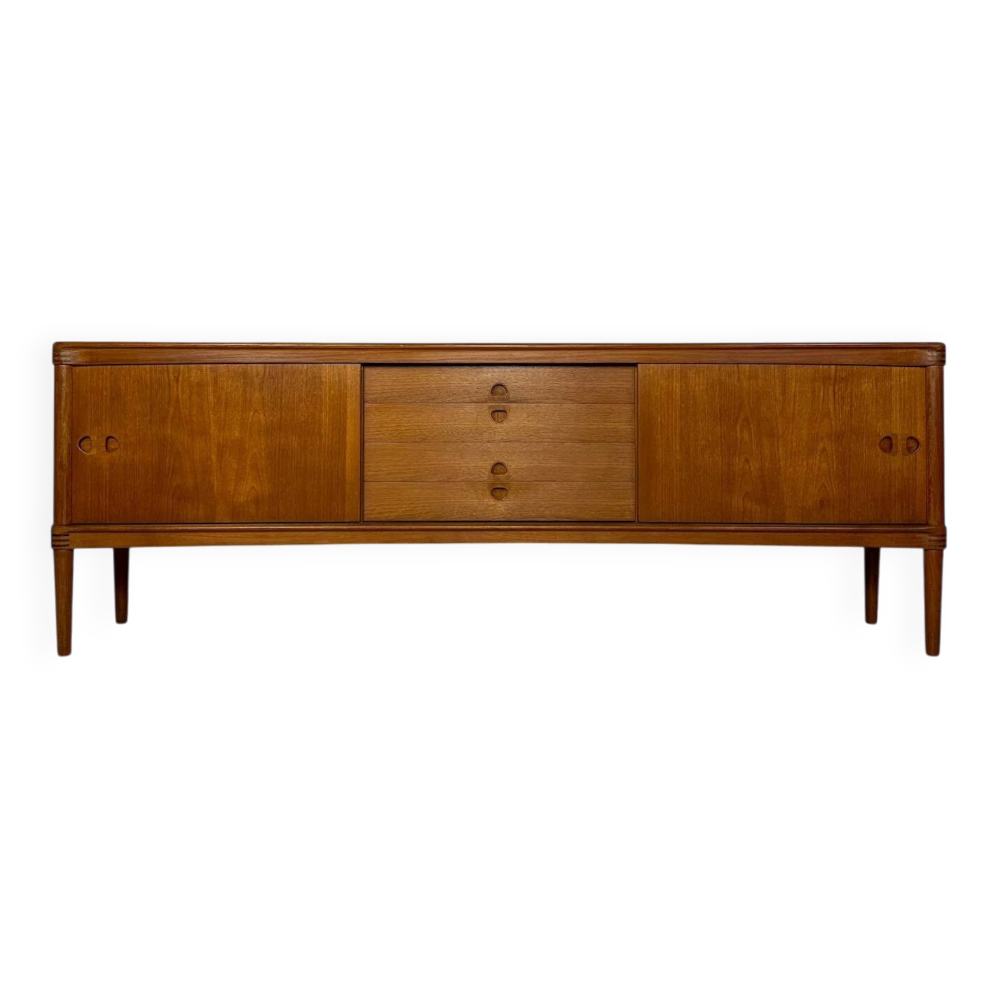 1960s Vintage Large Danish Teak Sideboard by H.W. Klein for Bramin
