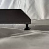 Table a manger ronde design en métal et verre fumé, Roche Bobois 1970