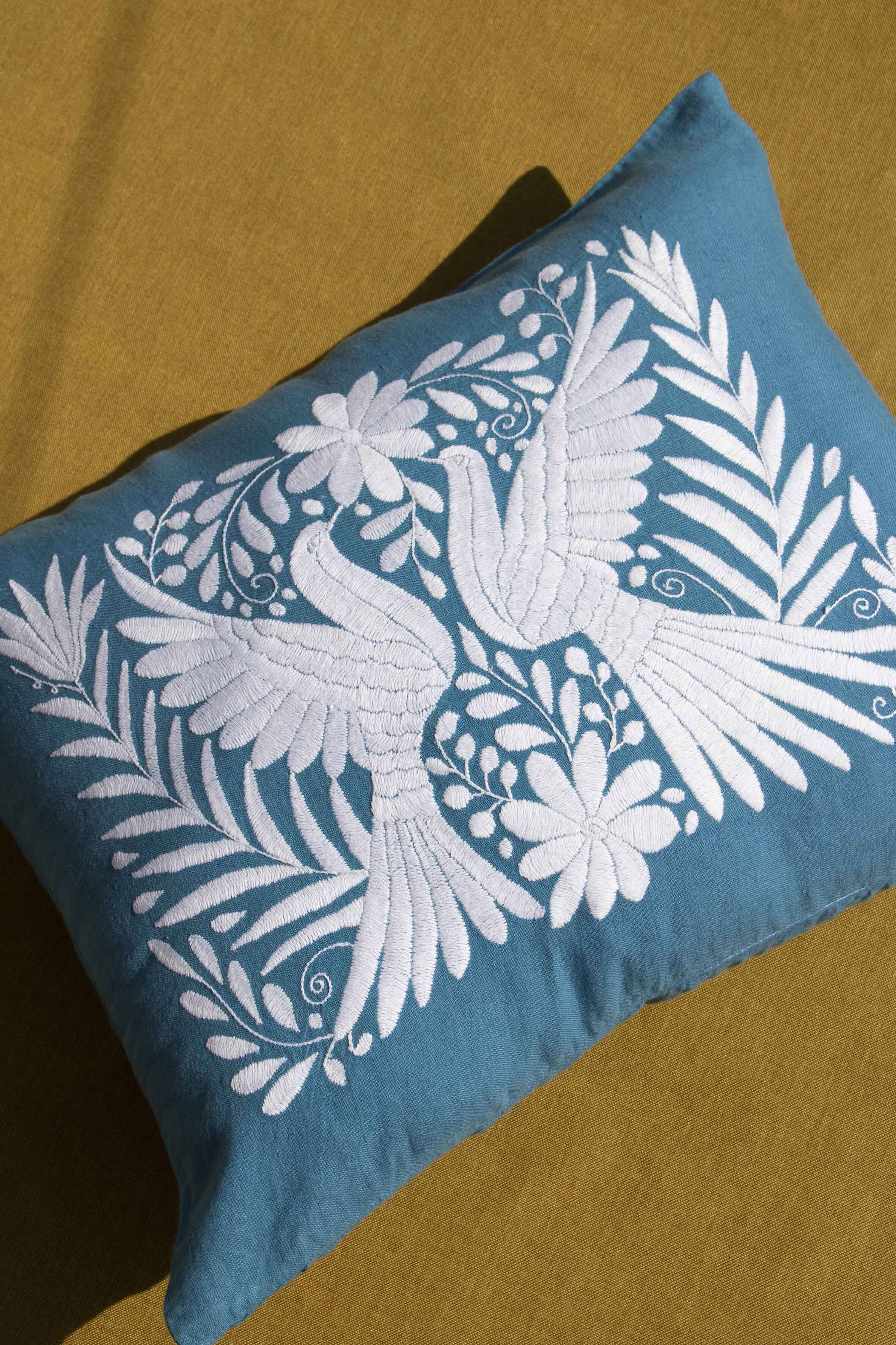 Embroidered Mexican cushion
