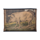 Affiche "cochon" lithographie Karl Jansky Böhmen 1897