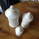 19th century white porcelain pharmacy pots.