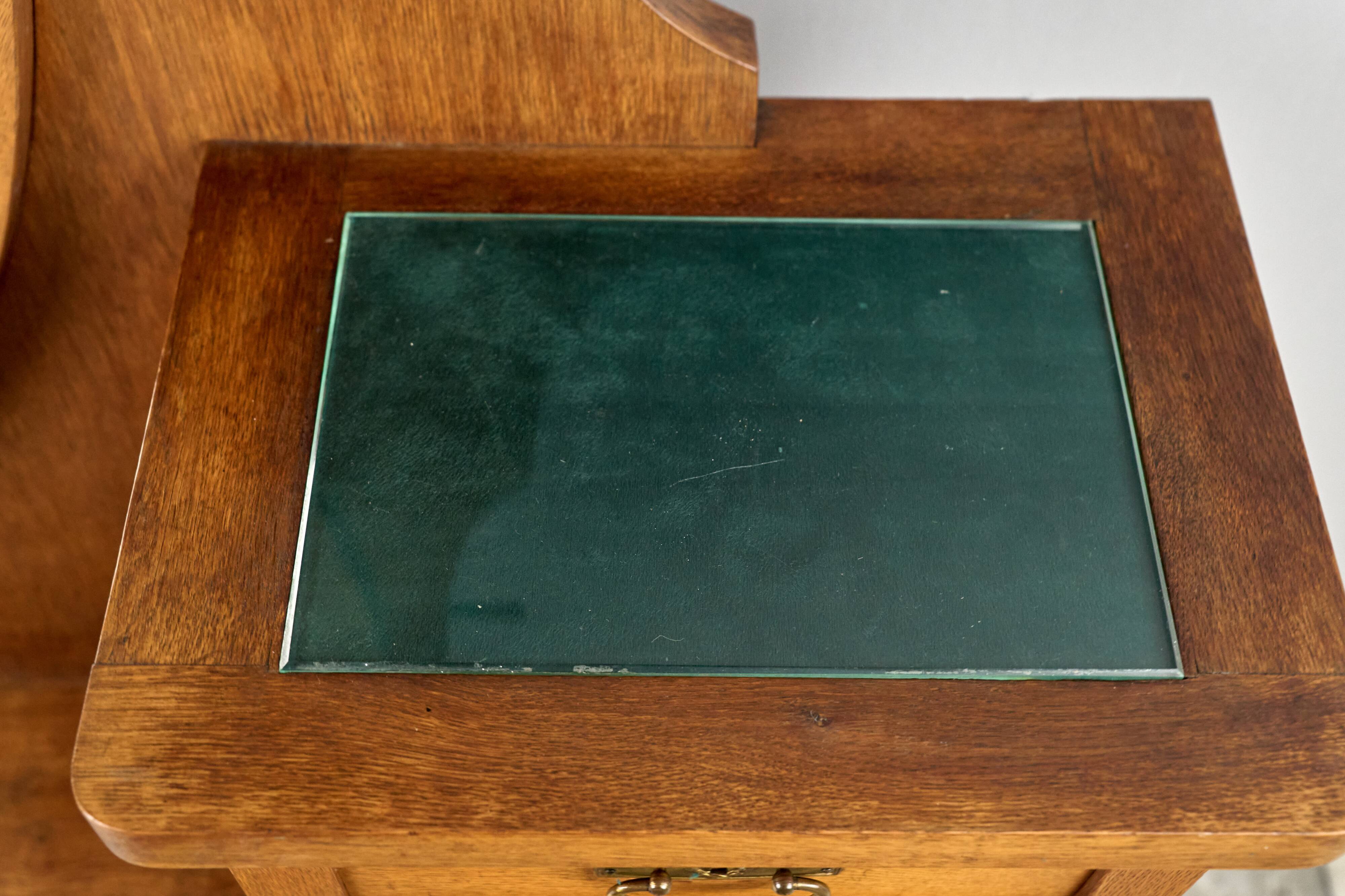 Antique Wooden Vanity, 1920s, Czechoslovakia