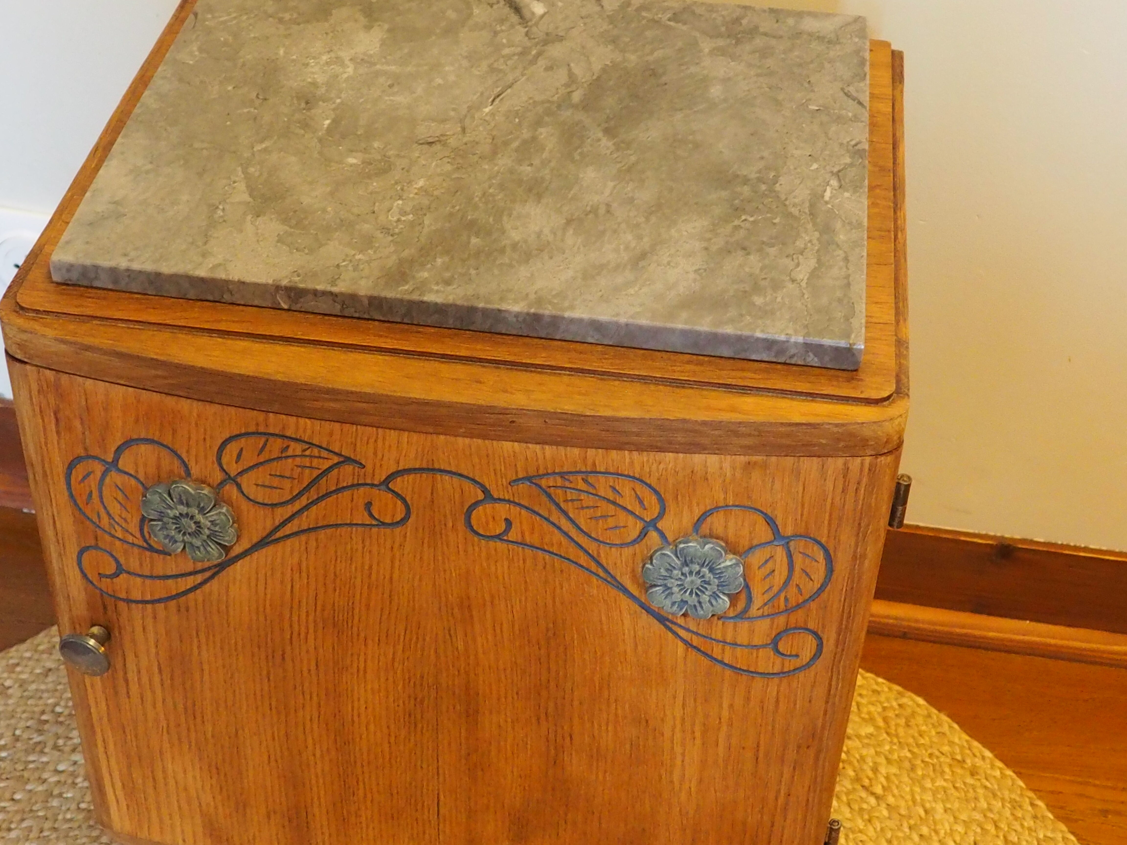 Renovated Art Deco bedside table