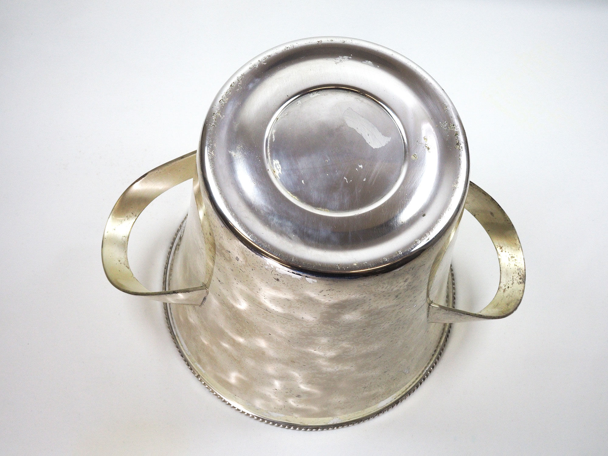 Mid-century-wmf silver plated brass wine cooler by wilhelm wagenfeld
