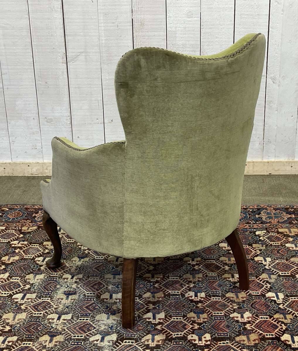 English walnut armchair from the early 20th century