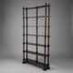 Bobbin library in walnut, French work, 1950.