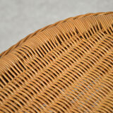 Pair of rattan armchairs