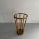 Bamboo and brass umbrella stand, 1960s, Germany