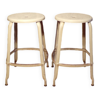 Pair of Nicolle workshop stools