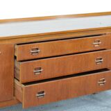 Midcentury teak and brass sideboard by Wrighton