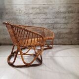 Living room - sofa, pair of armchairs - bamboo