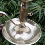 Pair of brass candle holders