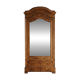 Antique oak linen cupboard with mirror