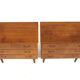 Set de 2 commodes scandinave en teck, Suède, 1950