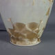 Designer vase ceramic glazed and iridescent vintage 80s