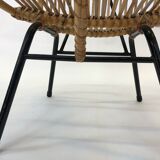 Rattan chair by Rohe Noordwolde, 1960
