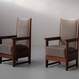 Pair of Art Deco armchairs – Amsterdam School, circa 1930