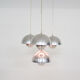Set of four Verner Panton "Flower pot" pendant lights, Denmark