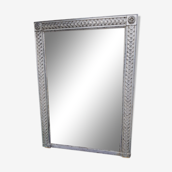 Miroir argenté de style Louis XVI
